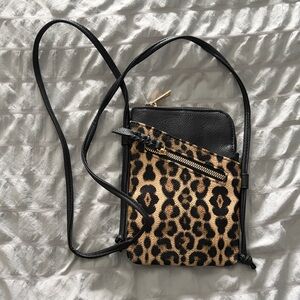 Leopard Print Crossbody Bag